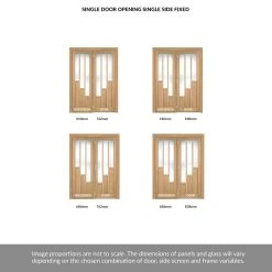 ThruEasi Room Divider - Coventry Contemporary Oak Clear Glass Unfinished Door With Single Side -LPD Door thrueasi coventry clear glass prefinished directdoors 1d 1s PFCOVOAKGL30 THRT2 a 391daeb9 22e8 484b bce5 bf3163481390