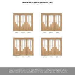 ThruEasi Room Divider - Coventry Contemporary Oak Clear Glass Unfinished Double Doors With Single Side -LPD Door thrueasi coventry clear glass unfinished directdoors 2d 1s PFCOVOAKGL30 THRT7 a 5c49cc1c e32e 402f a66b b47ad6a9b9c4