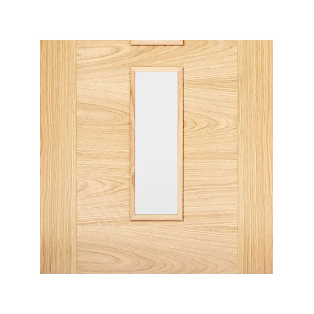 Bespoke Sofia 3L Oak Internal Door Pair - Clear Glass - Prefinished 5 Bespoke Sofia 3L Oak Internal Door Pair - Clear Glass - Prefinished - Image 5