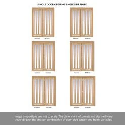 ThruEasi Room Divider - Utah 3 Pane Oak Frosted Glass Unfinished Door With Single Side -LPD Door utah door divider interior door thrueasi 2 04637bb5 4579 4fab ac29 9adee3e783ac
