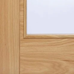 Bespoke Vancouver Oak 1L Internal Door Pair - Clear Glass - Prefinished -LPD Door vancouver door glazed lpd directdoors detail6