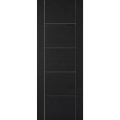 Laminate Vancouver Black Evokit Pocket Fire Door - 30 Minute Fire Rated - Prefinished