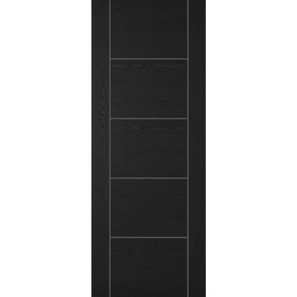 Laminate Vancouver Black Double Evokit Pocket Doors - Prefinished 2 Laminate Vancouver Black Double Evokit Pocket Doors - Prefinished - Image 2