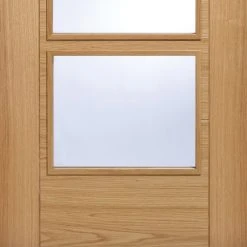Bespoke Vancouver Oak 4L Internal Door Pair - Clear Glass - Prefinished 13 Bespoke Vancouver Oak 4L Internal Door Pair - Clear Glass - Prefinished -LPD Door vancouver glazed door 4 panel lpd bot8