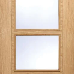Bespoke Vancouver Oak 4L Internal Door Pair - Clear Glass - Prefinished 12 Bespoke Vancouver Oak 4L Internal Door Pair - Clear Glass - Prefinished -LPD Door vancouver glazed door 4 panel lpd mid7