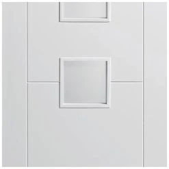 Vancouver Flush Internal Door - Frosted Glass - White Primed -LPD Door vancouver white door frosted glass flush lpd bot