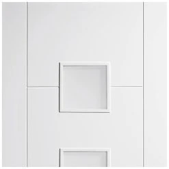 Vancouver Flush Internal Door - Frosted Glass - White Primed -LPD Door vancouver white door frosted glass flush lpd top