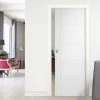 Vancouver Flush Single Evokit Pocket Door - White Primed