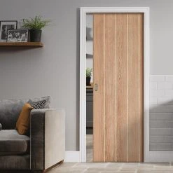 Wexford Oak Panel Evokit Pocket Fire Door - 30 Minute Fire Rated