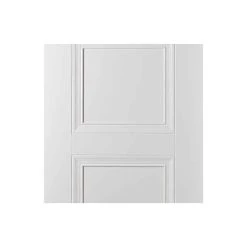 Pass-Easi Two Sliding Doors And Frame Kit - Amsterdam 3 Panel Door - White Primed -LPD Door white amsterdam mid