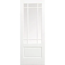 Four Folding Doors & Frame Kit - Downham 2+2 - Bevelled Clear Glass - White Primed 11 Four Folding Doors & Frame Kit - Downham 2+2 - Bevelled Clear Glass - White Primed -LPD Door white downham glazed 9l main4