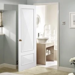 Knightsbridge 2 Panel Internal Door - Raised Mouldings - White Primed