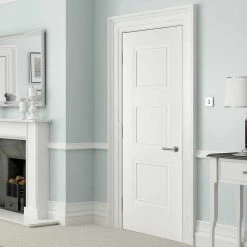 Amsterdam 3 Panel Internal Door - White Primed