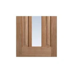 Kilburn 1 Pane Oak Internal Door Pair - Clear Glass 14 Kilburn 1 Pane Oak Internal Door Pair - Clear Glass -LPD Door wooden door oak kilburn glazed unique lpd bot1