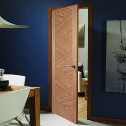 Bespoke Zeus Walnut Flush Internal Door - Prefinished